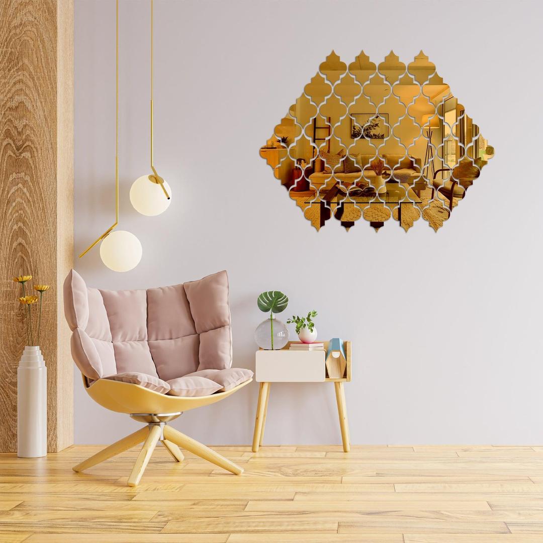 Beautiful Acrylic Mirror Pack - 20 Pcs for Stunning Home Decor